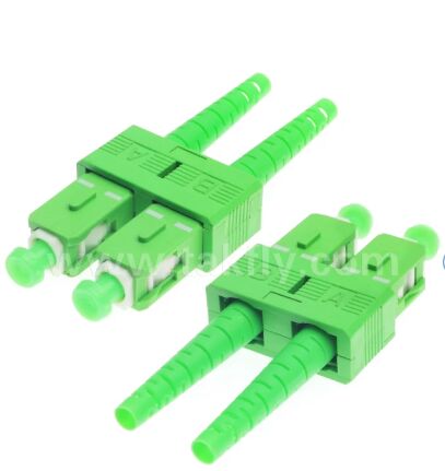 SC/APC Fiber Optic Connector, Green Housing 8° Angled Polish Connector, Low Back Reflection High Precision SC APC Simplex Adapter for FTTH CATV Optical Network از طریق شبکه های نوری به طور مستقیم به شبکه های نوری متصل می شود