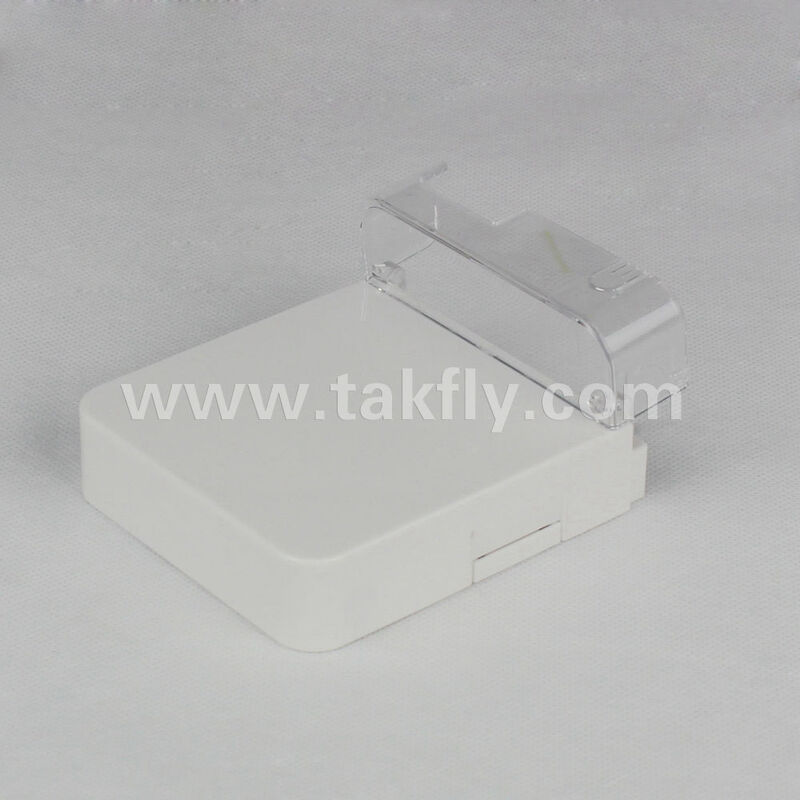 1 Port Fiber Optic Termination Box, SC LC Simplex Duplex Adapter, Surface Mount Wall Plate, No Splicing Fiber Box, Express Port Cable Management, OEM Custom Logo, FTTH FTTx Work Area Subsystem