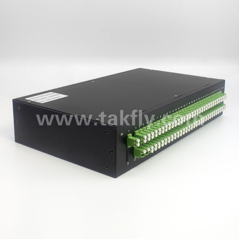 1 × 128 تعداد پورت بالا PLC جداکننده رک وصله پانل با چگالی فوق العاده بالا توزیع FTTX