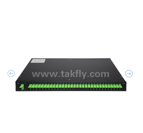 1U Rack Mount PLC Optical Splitter Panel 19" ، تک حالت G657A1 ، SC/APC ، برای توزیع سیگنال نوری