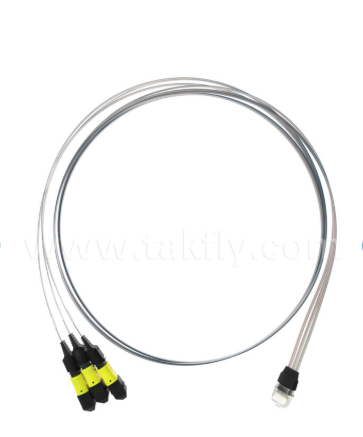 MTP 12CH × 3 تا 36 کانال فیبر آرایه مونتاژ 3 × 12CH کانکتورهای MTP به 36CH V-Groove FAU، از دست دادن ورودی کم، برای 1.6T Transceivers Optical & Co-Packed Optics (CPO)
