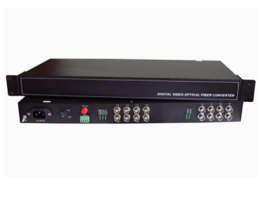 16 Channel Video Digital Optical Converter: AHD/CVI/TVI to BNC to Fiber Optic Video Transmitter/Receiver