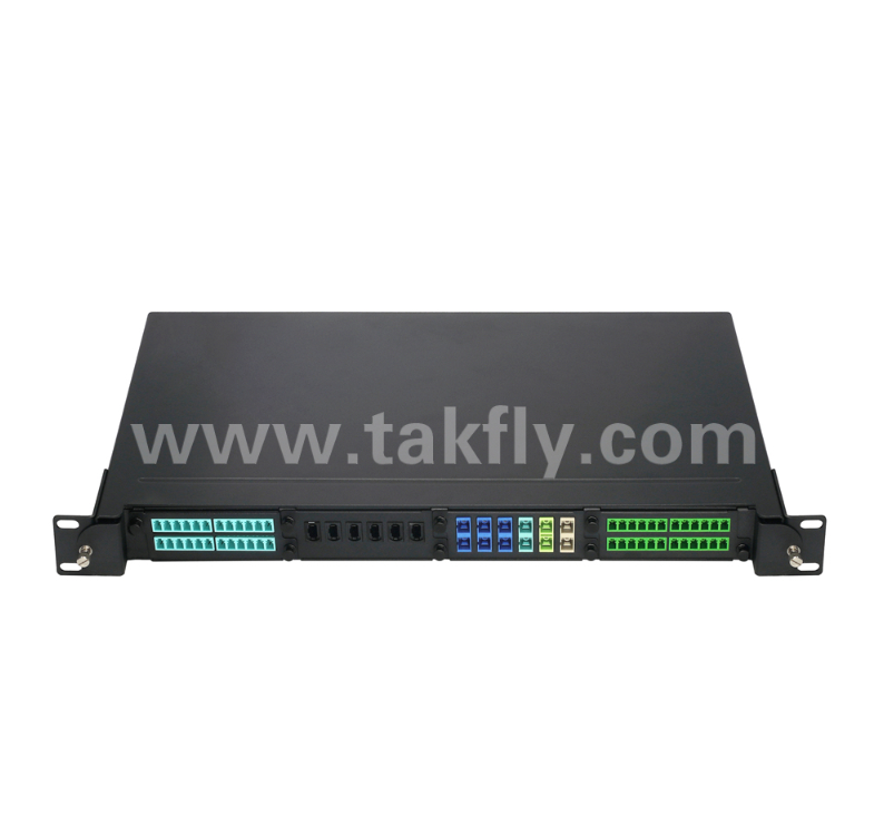 1U 19 "MPO/MTP High-Density Patch Panel 4 اسلات کاسیت، قرار دادن در قفسه