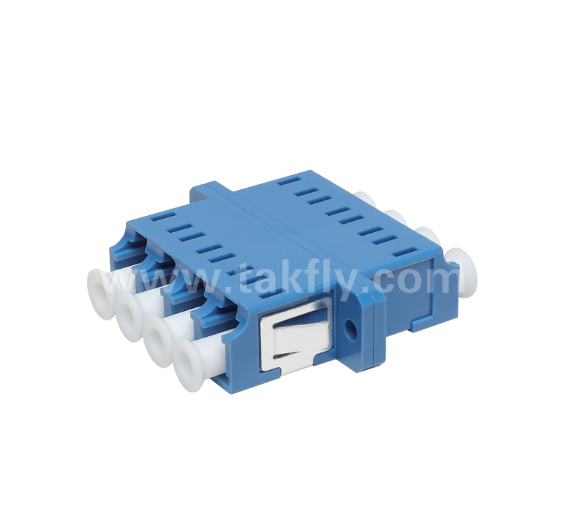 آداپتور LC Quad Fiber 4× LC Duplex، طراحی صرفه جویی در فضا، برای اتصال کابل به کابل و کابل به تجهیزات