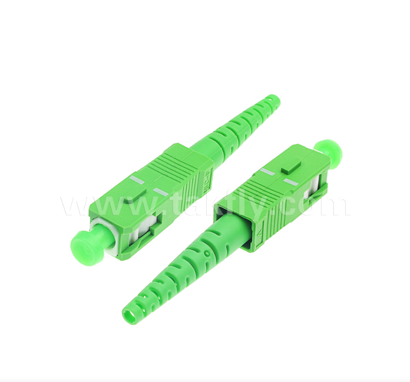 کانکتور فیبر نوری SC/APC از دست دادن ورودی کم، طراحی فشار کشیدن، سازگار با FTTH