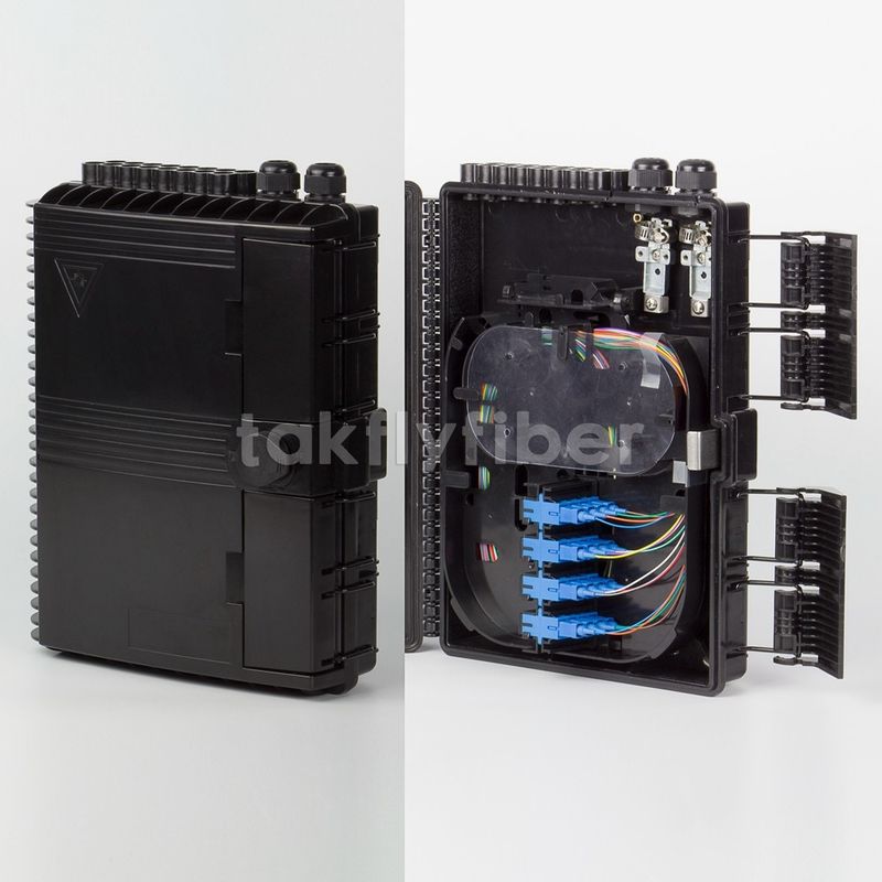16 پورت FTTH NAP جعبه خاتمه فیبر نوری IP65 با 0.9mm Mini PLC Splitter
