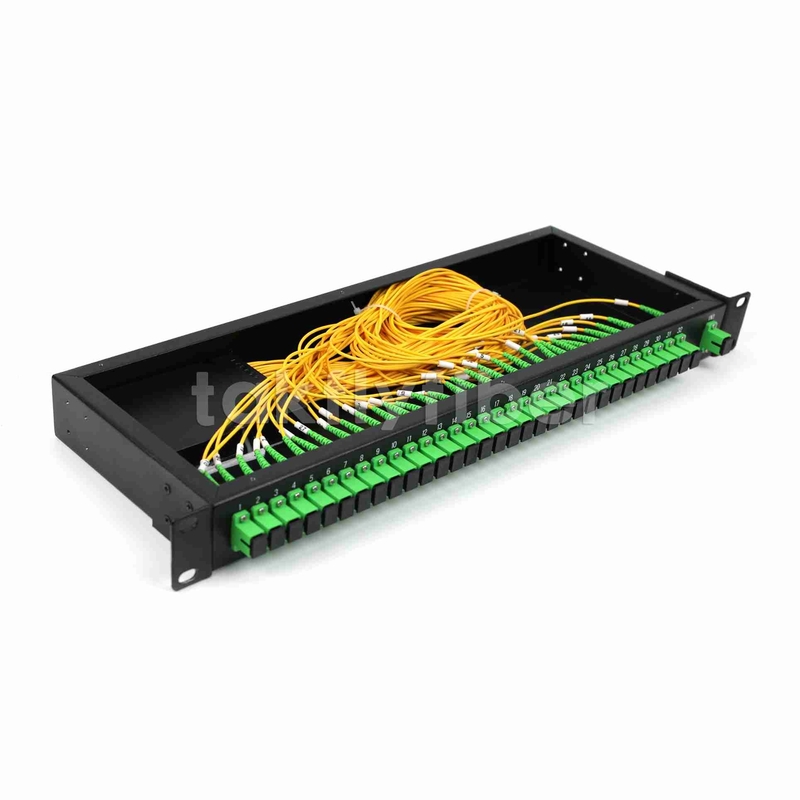 کانکتور SC GPON 1x32 Rack Mount PLC Splitter Single Mode G657A SC Connector Pre Termined