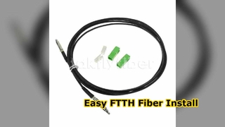 پچ‌کورد فیبر نوری کابل قطره‌ای FTTH قابل فشار SC
