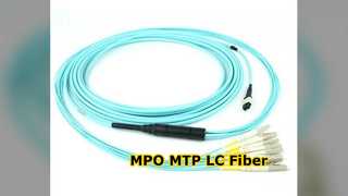MPO MTP LC Breakout Fiber Patch Cord Speed ​​High